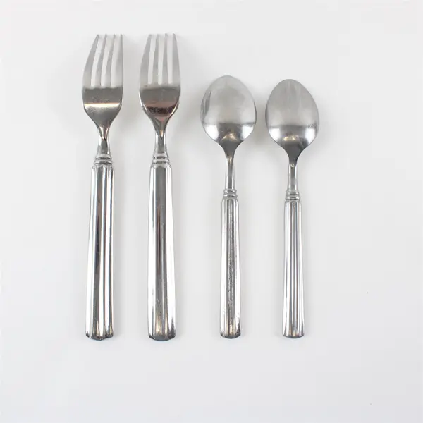 Mixed Lot of Four Stainless Gibson Flatware in the Sidewalk Cafe Pattern