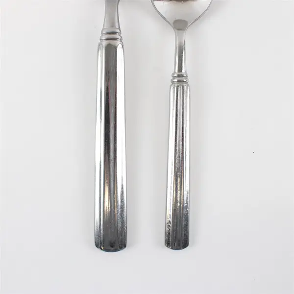 Mixed Lot of Four Stainless Gibson Flatware in the Sidewalk Cafe Pattern