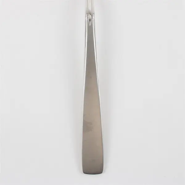 Three Stainless Medium Solid Cold Meat Serving Forks from Oneida in Satin Accent