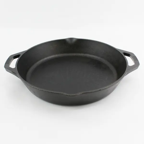  Lodge 1896 Two Handle Cast Iron Skillet 12" Diameter