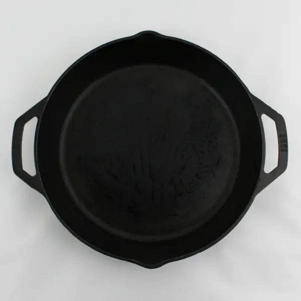  Lodge 1896 Two Handle Cast Iron Skillet 12" Diameter