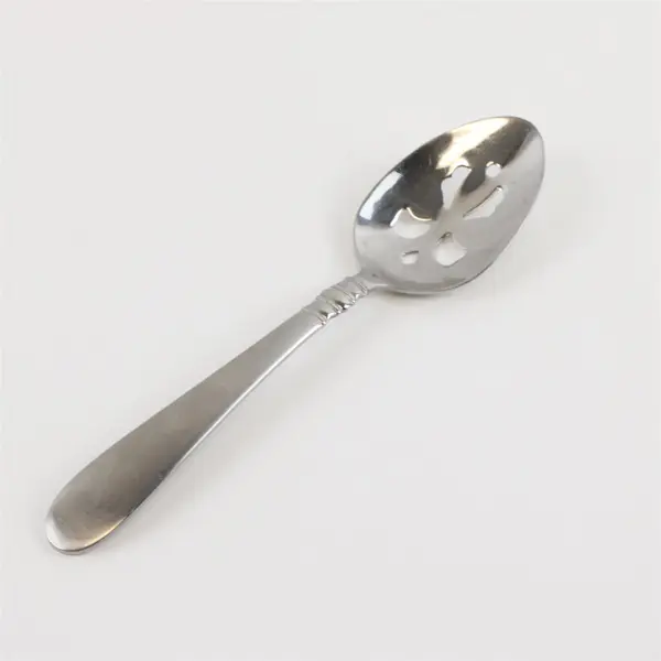 2 Cuisinart 18/10 Stainless Pierced Serving Spoons Satin Americana