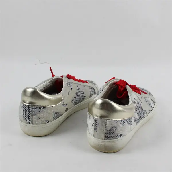 Steve Madden Philosophy Womens Fashion Sneakers Gray Black Red Laces 8.5M