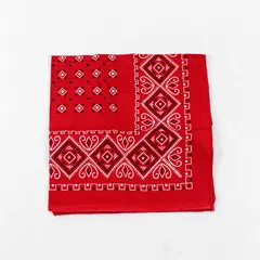 Fast Color Red Bandana 100% Cotton  Vintage 