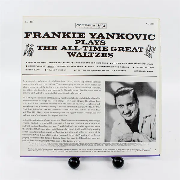 Frankie Yankovic Plays The All-Time Great Waltzes - 12" Vinyl Record