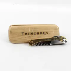 Trinchero Estates Gold Corkscrew Wine Opener With Wooden Case