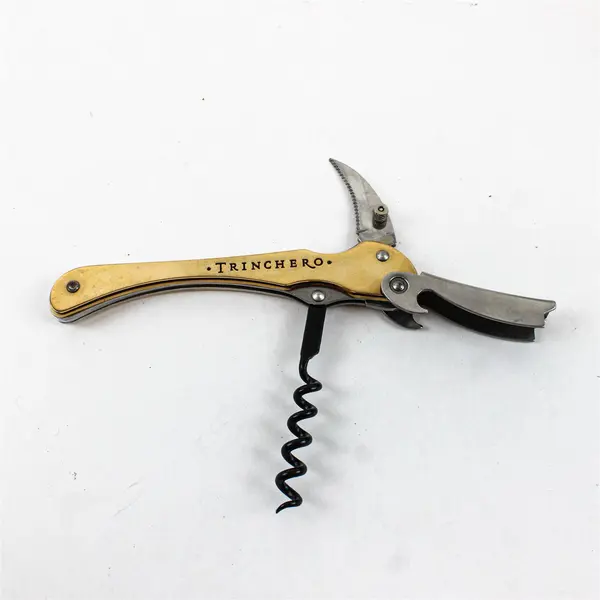 Trinchero Estates Gold Corkscrew Wine Opener With Wooden Case