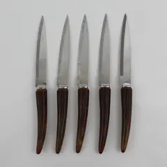 5-Piece Regent Sheffield England Stainless Steel Steak Knife Set 5 Knives