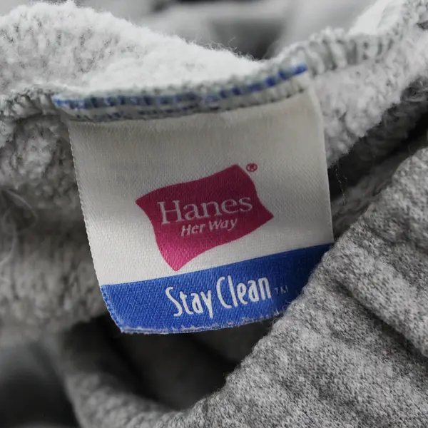 Hanes Her Way Light Gray Cropped Sweatpants Women's XL