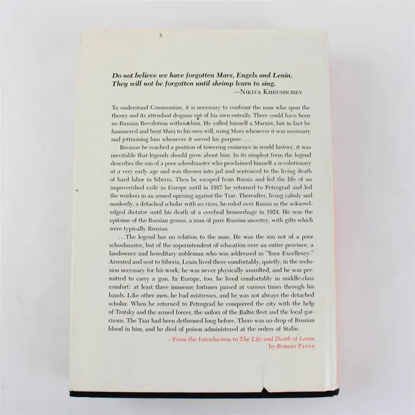 The Life and Death of Lenin by Robert Payne 1964 2nd Print USSR Russia