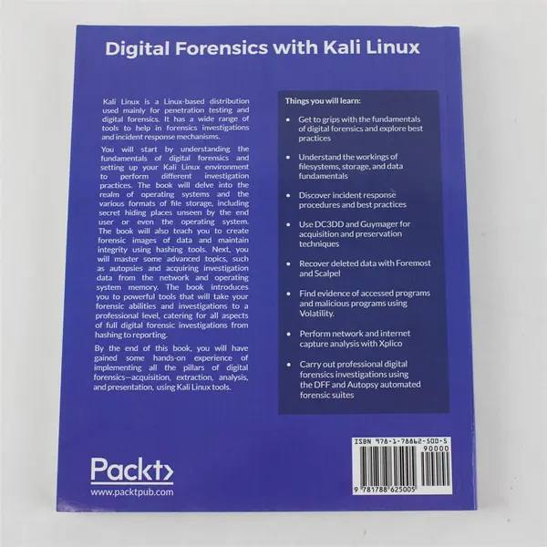 Digital Forensics with Kali Linux Shiva V. N. Parasram Packt Textbook