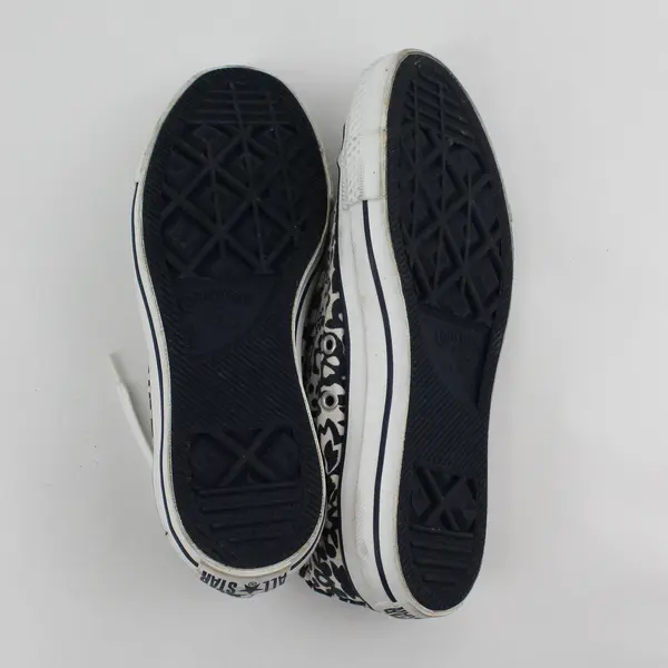 Converse Chuck Taylor All Star Womens 7.5 White Blue Floral Low Top Sneakers