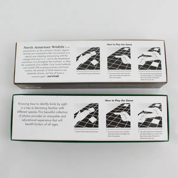 Impact Lot 2 100Pc Mem Card Game North American Wildlife Birds of North America
