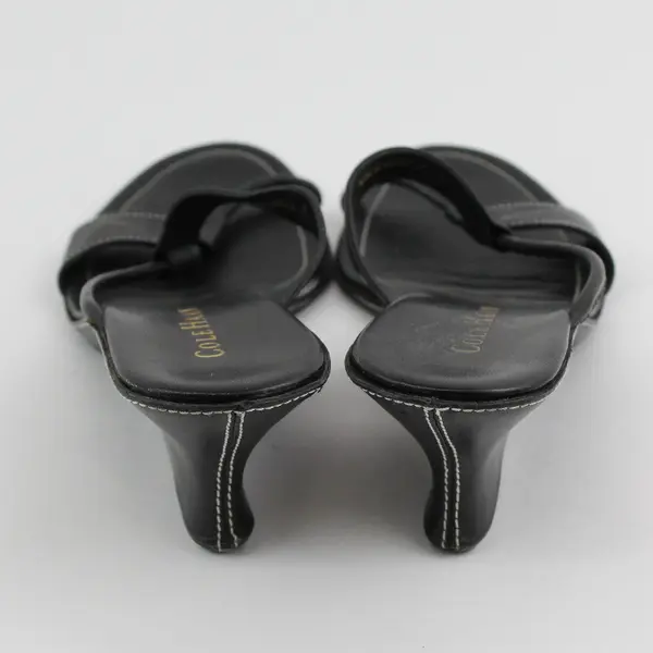 Vintage Y2K Cole Haan Women's Size 8 Black Wedge Sandal Heels 
