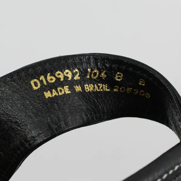 Vintage Y2K Cole Haan Women's Size 8 Black Wedge Sandal Heels 
