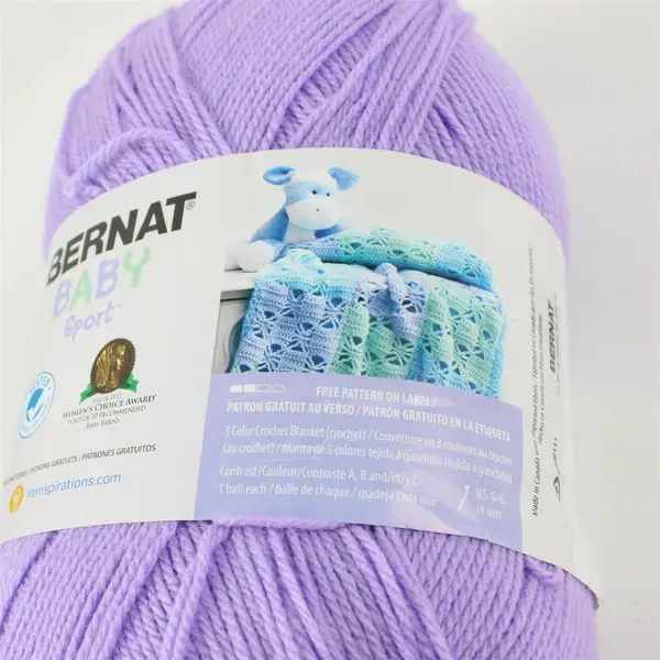 Bernat Baby Sport - Lavender - 10.5oz 1077yds - Light (3) Acrylic Yarn