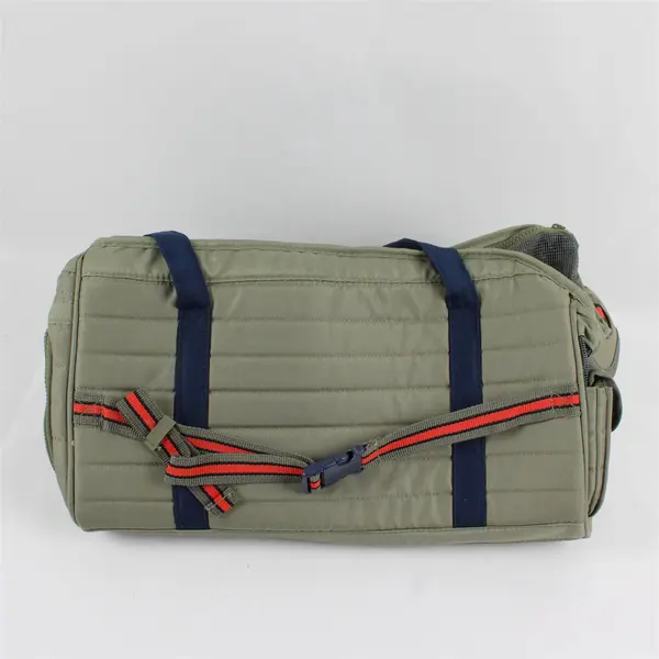 Soft Sided Pet Carrier Olive Green w/Shoulder Strap & 2 Handles
