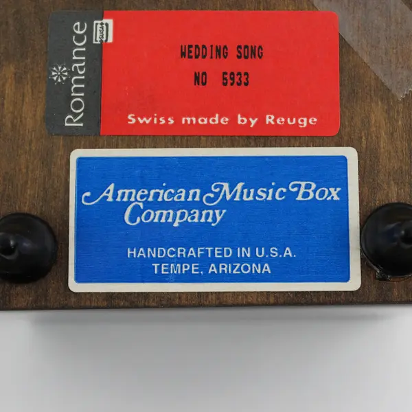 Vintage Swiss Reuge 5933 Wedding Song Music Box Dealer Sample