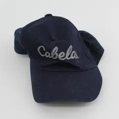  Cabela's Hat Cap Snap Back Youth One Size Blue Mesh Trucker Outdoor Logo