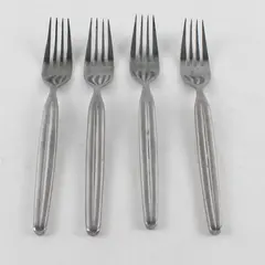 Lot of Four Stainless Dinner Forks By International in the Pattern INS402