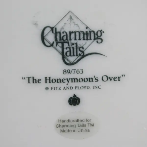 Fitz & Floyd Charming Tails The Honeymoon's Over Resin Figurine 89/763