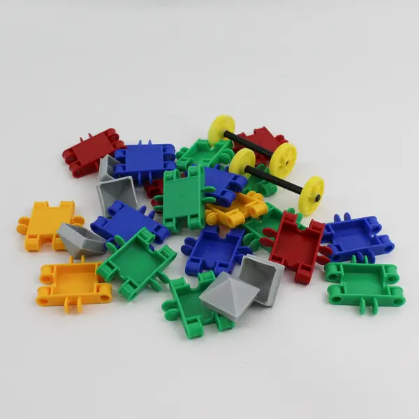 CLICS Toys Building Blocks Lot 27 Pieces Used Loose with Box