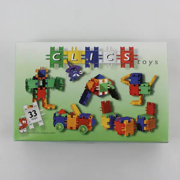 CLICS Toys Building Blocks Lot 27 Pieces Used Loose with Box