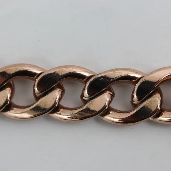 Lovisa Rose Gold Copper Tone Chain Link Toggle Bracelet Signed 8in
