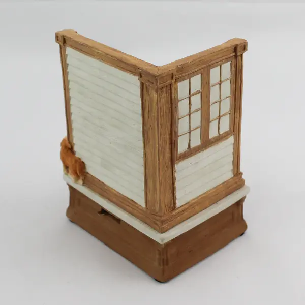 Vintage Enesco "The A-B-C's" Classroom w/ Teacher Music Box - Plays Alouette