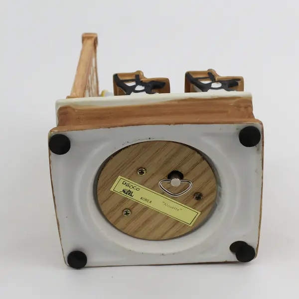 Vintage Enesco "The A-B-C's" Classroom w/ Teacher Music Box - Plays Alouette