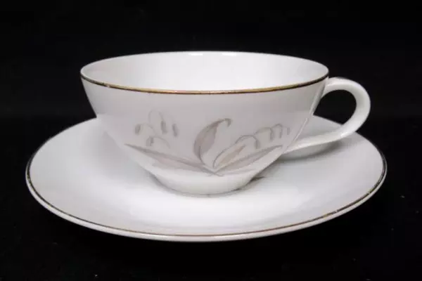Lot of 2 Vintage 1961 Kaysons China Cup and Saucer Sets Golden Rhapsody Japan