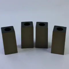 Set of 4 Metal Bronzed Look Furniture Leg Sleeves Covers