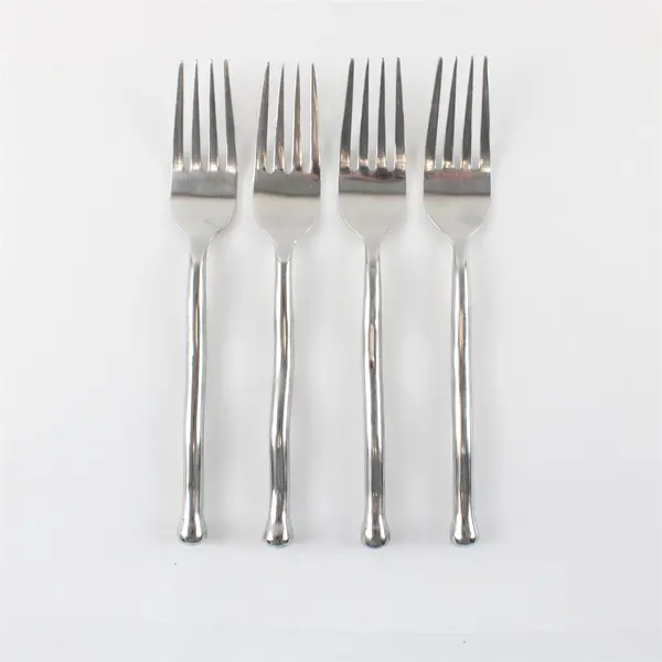 Four Gibson Polished Contour Dinner Forks
