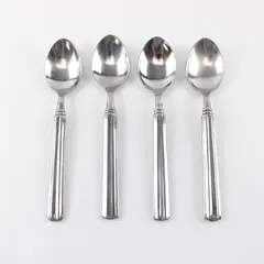 Lot of Four Stainless Gibson  Place/Oval Spoons in the Pattern Sidewalk Cafe