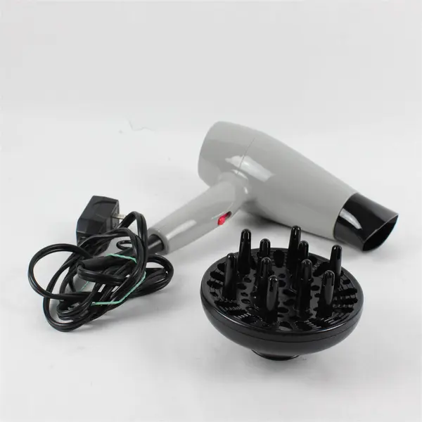 Conair Gray Hairdryer Model 314 with Diffuser Attachment - Tested Works