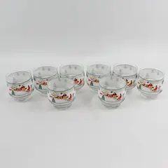 Sango Silent Night Old Fashioned Glasses Set of 7 8 Oz Christmas
