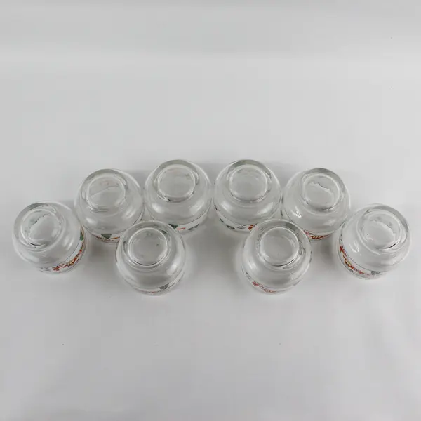 Sango Silent Night Old Fashioned Glasses Set of 7 8 Oz Christmas