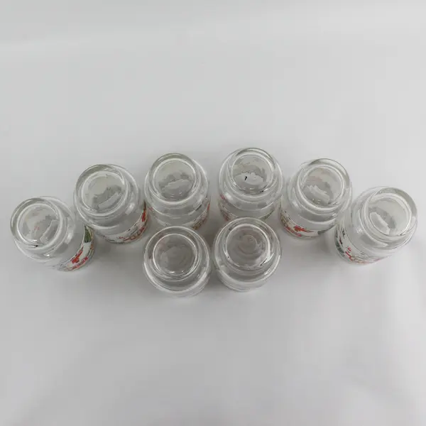 Set of 8 Sango Silent Night Glass Tumblers ~ 14 oz 