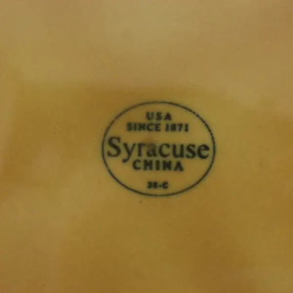 5 Vintage SYRACUSE China Co “Cantina” Saffron Yellow 9” Luncheon Plates