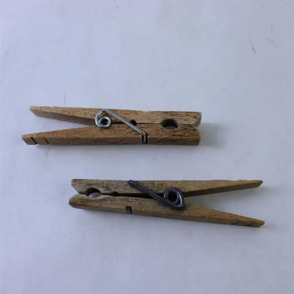 Mixed Lot of 100 Wooden Clothes Pins Primitive Weathered DIY Crafts