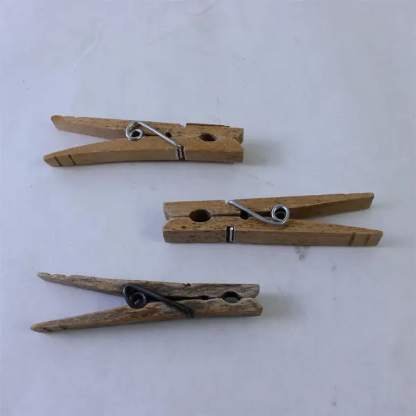 Mixed Lot of 100 Wooden Clothes Pins Primitive Weathered DIY Crafts