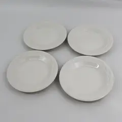Set of 4 Pfaltzgraff Acadia White  7.25" Salad Plates