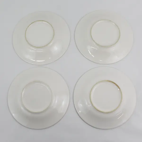 Set of 4 Pfaltzgraff Acadia White  7.25" Salad Plates