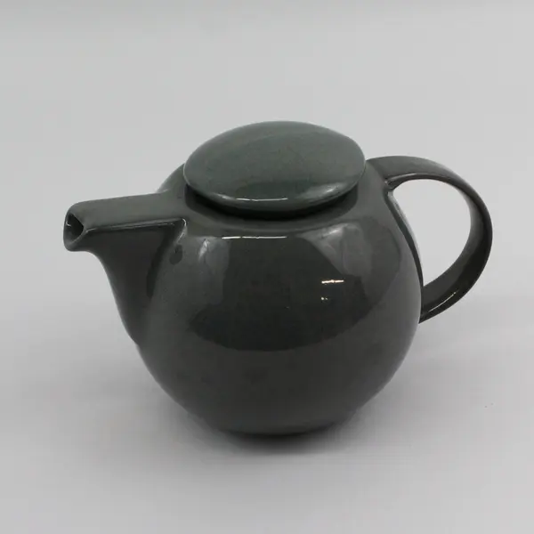Design-Pac Gifts Speckled Greenish Gray Ceramic Teapot