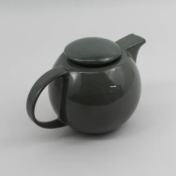 Design-Pac Gifts Speckled Greenish Gray Ceramic Teapot