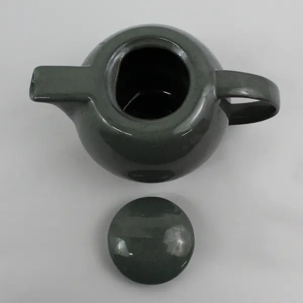 Design-Pac Gifts Speckled Greenish Gray Ceramic Teapot