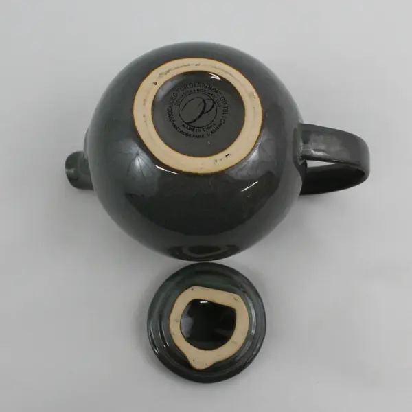 Design-Pac Gifts Speckled Greenish Gray Ceramic Teapot