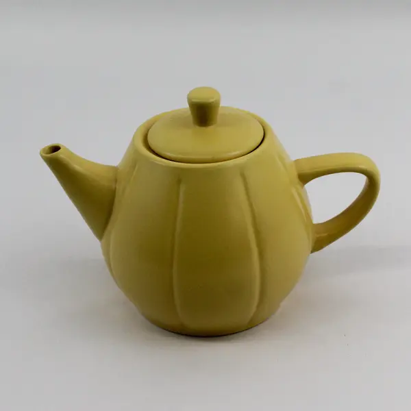 MSRF Inc. Yellow Ceramic Teapot