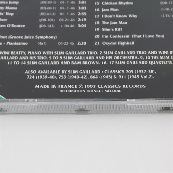 Slim Gaillard 1946 Classics CD
