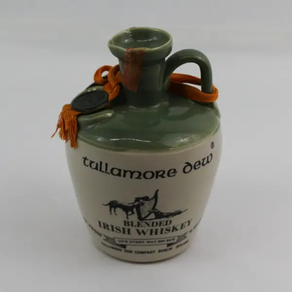 Vtg Tullamore Dew UISGE BAUGH Blended Irish Whiskey Jug Dublin Ireland Empty 